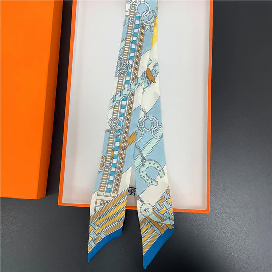 Vera Blue Twilly Skinny Scarf